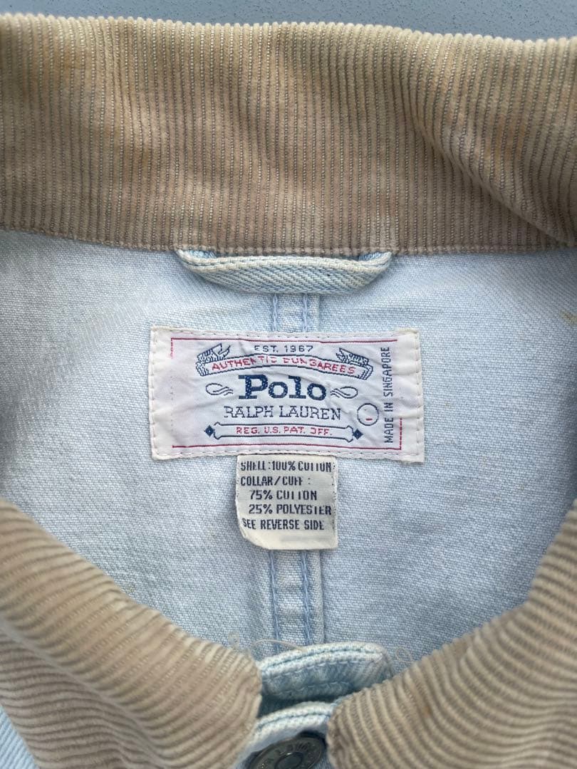 O*K様 Ralph Lauren vintage 80's denim coa
