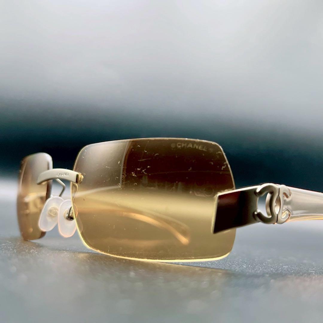 た*や様 CHANEL vintage rim less sunglasses