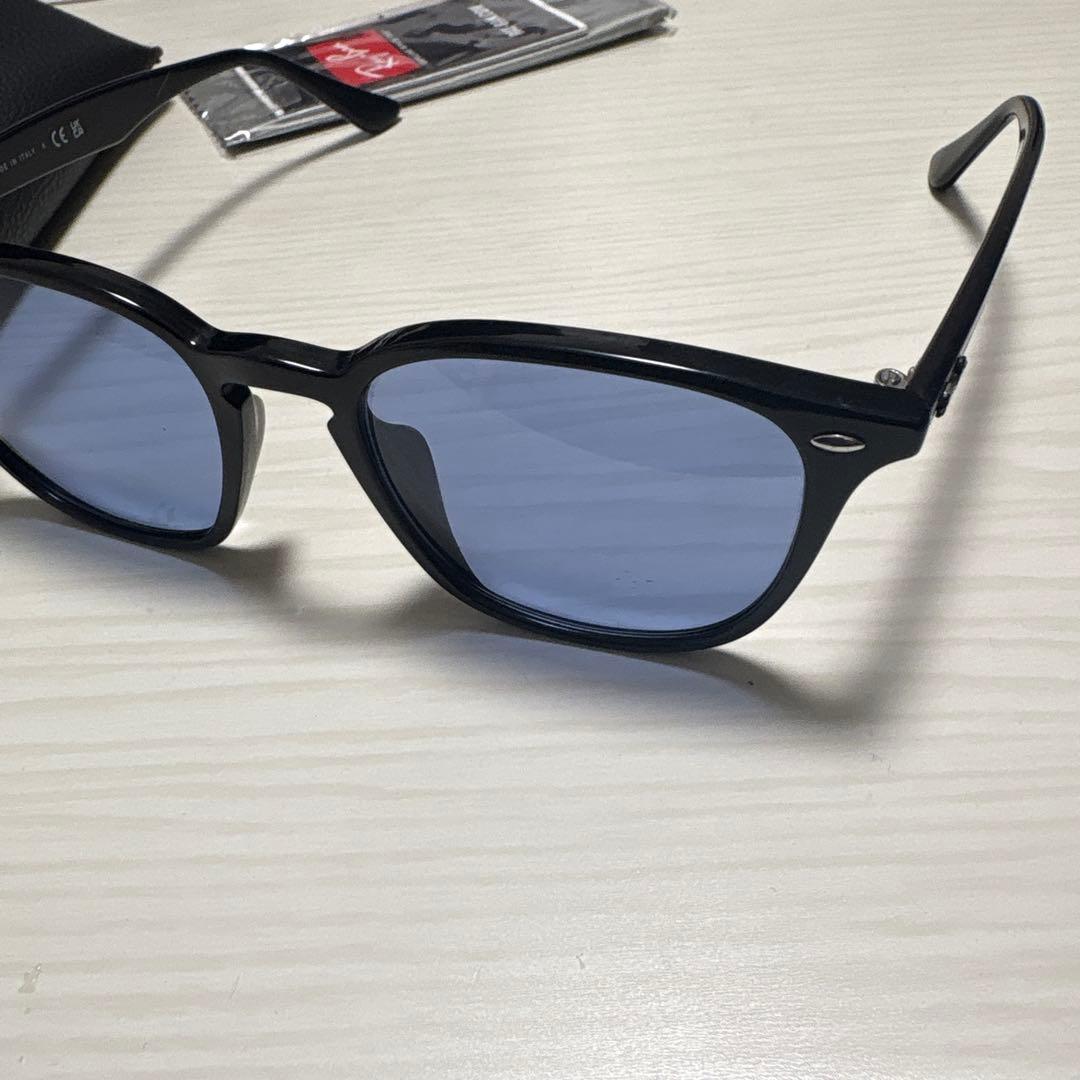Ray-Ban ブラックフレーム ブルーレンズ サングラス