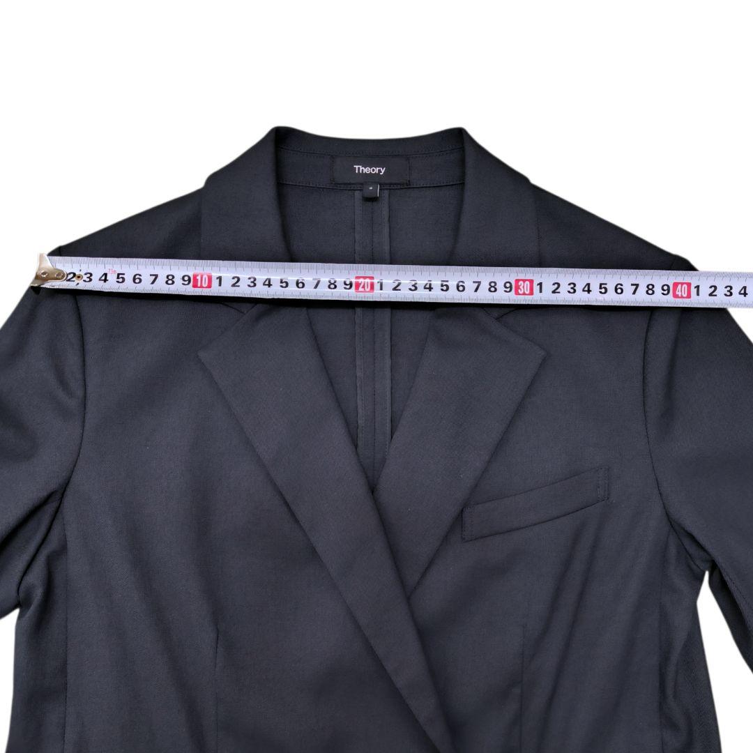 美品★Theory ダブルブレストジャケット ネイビー SIZE2