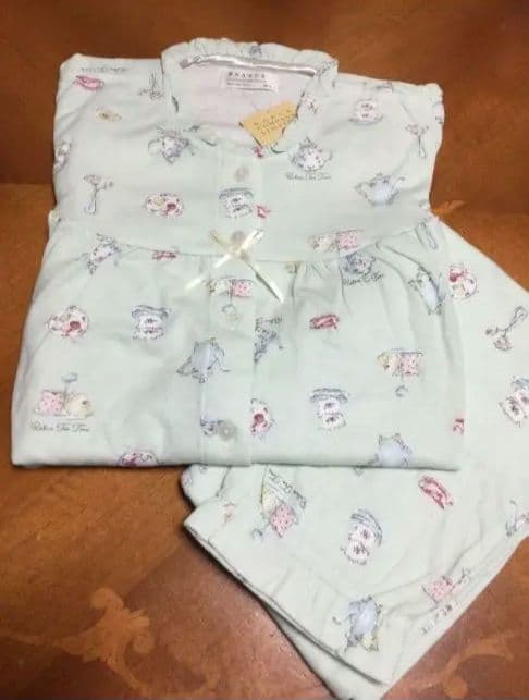 ◎新品未使用タグ付　ナルエー　レディース　パジャマ　ティタイム柄　グリーン　A②