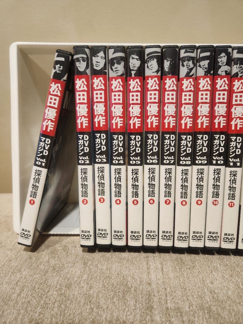 松田優作　DVDマガジン　探偵物語　15本セット