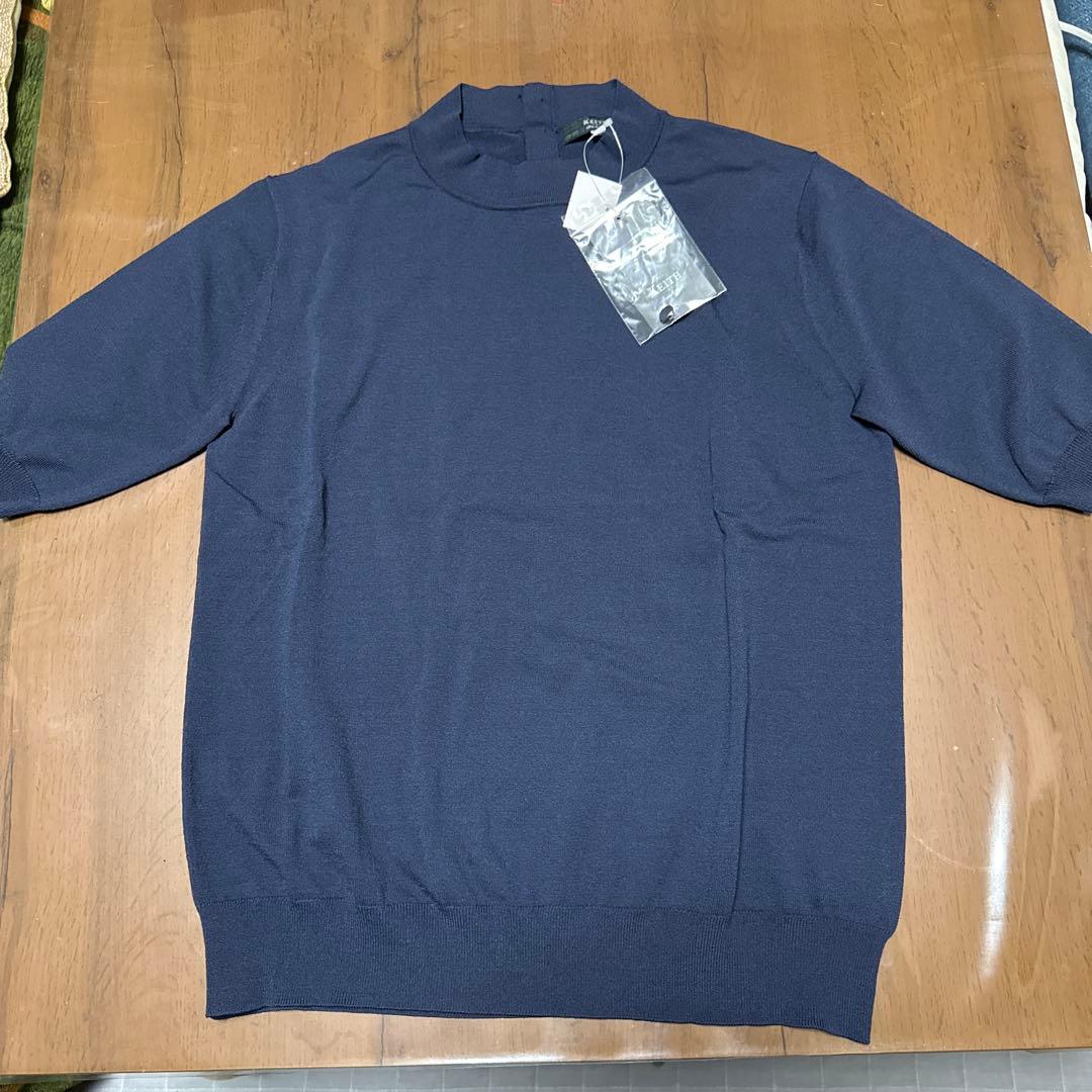 【タグ付き新品】キース　接触冷感アンサンブル　ネイビー