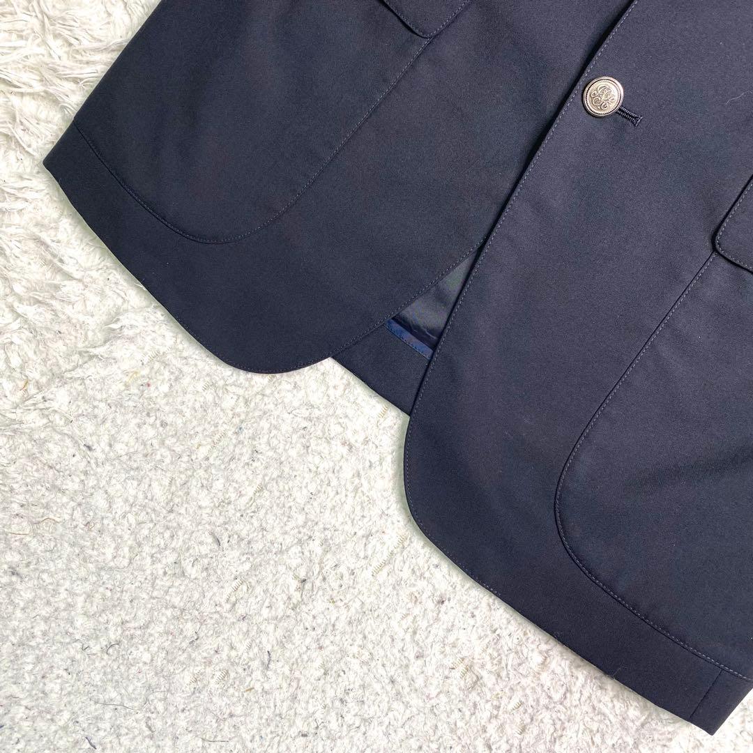 美品✨J.PRESS テーラード 紺ブレ L 銀ボタン 毛 ポリエステル メンズ