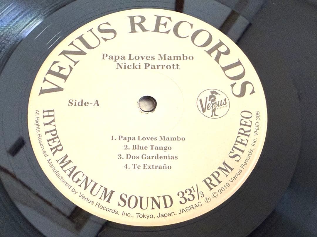 ★ニッキ・パロット パパはマンボがお好き 2LP 180g重量盤 VHJD305