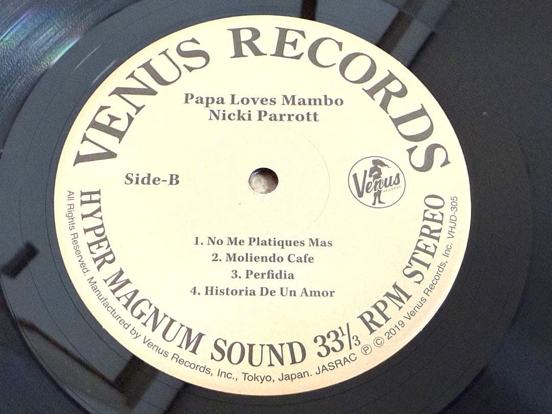★ニッキ・パロット パパはマンボがお好き 2LP 180g重量盤 VHJD305