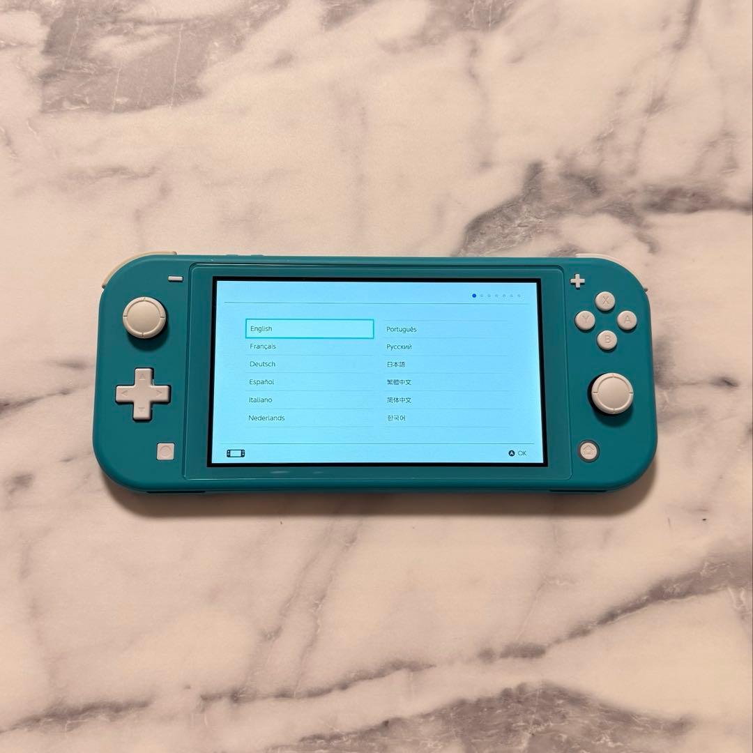 Switchライト ターコイズブルー 動作確認済み 本体 充電器セット