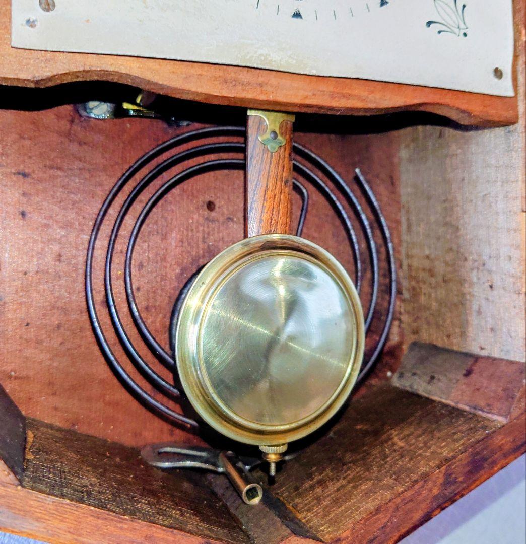 〈完動・美品〉今津時計店EPOCH印　小型ゼンマイ振り子時計