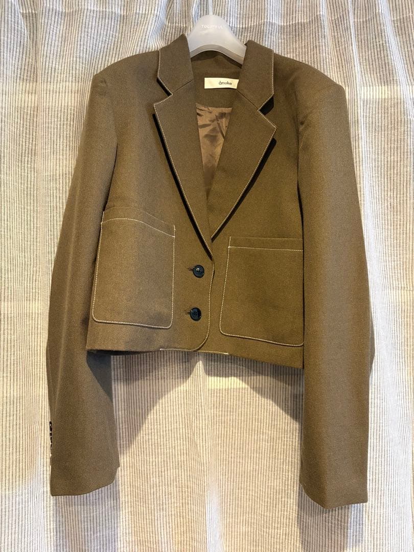 anuke ヘザーショートジャケット&パンツ　38