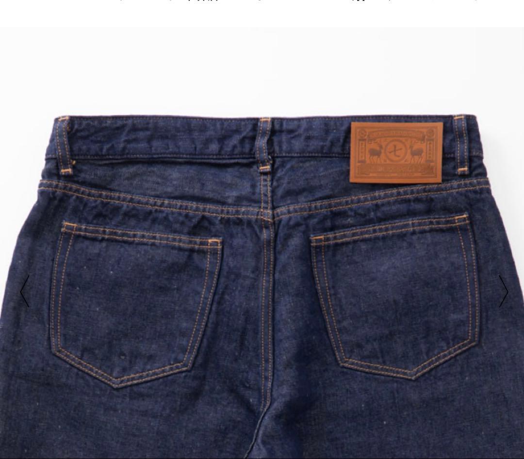 【今期品】中川政七商店　麻のデニムパンツ　　M インディゴ