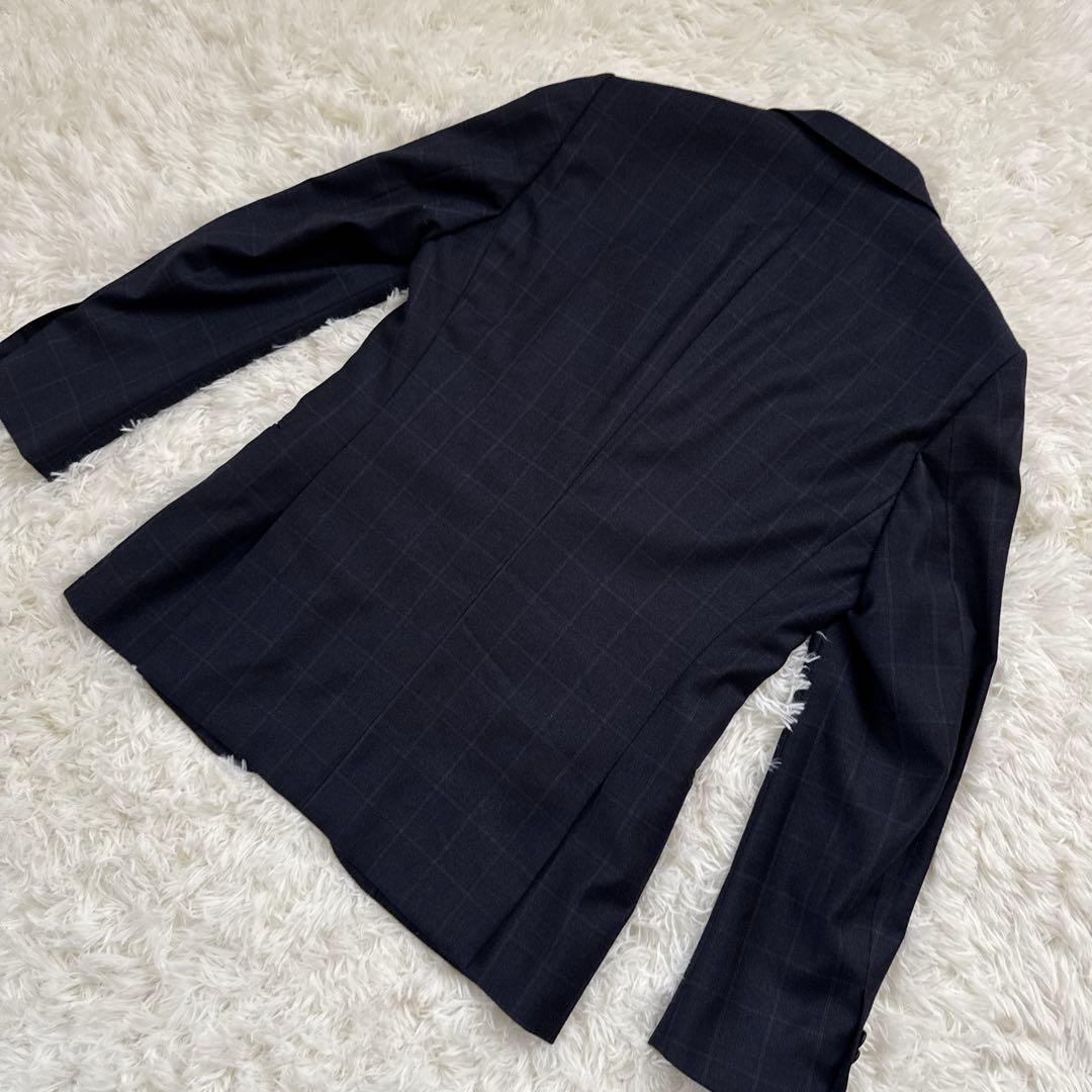 Paul Smith × Loro Piana濃紺チェック　ジャケットジレM