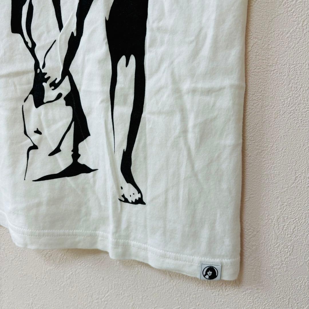 【ヒステリックグラマー】綿100%半袖プリントTシャツF　白ホワイト　ヒスガール