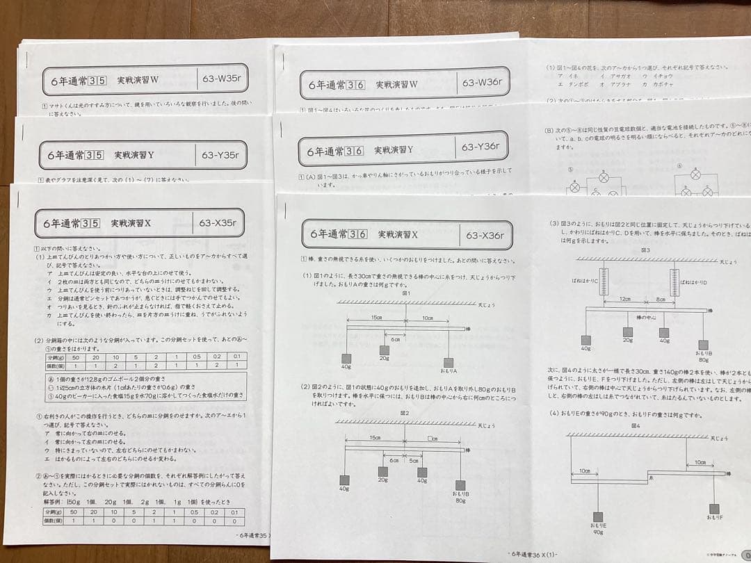 中学受験　グノーブル　6年理科フルセット