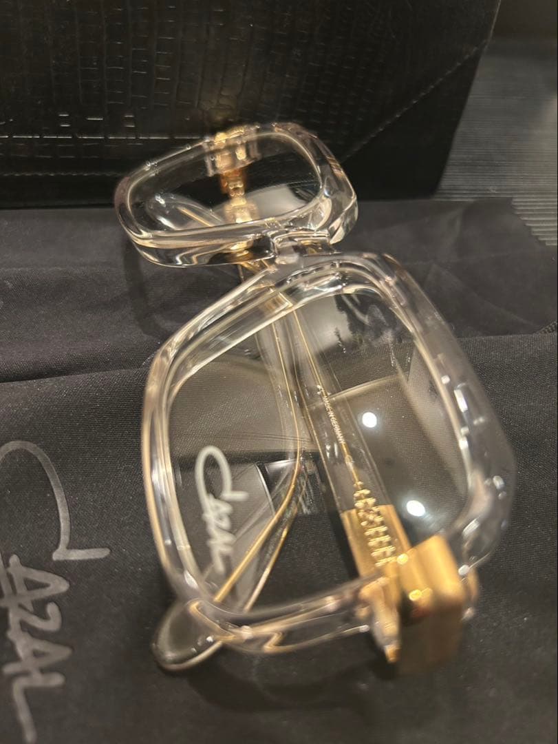 Cazal クリアフレーム サングラス