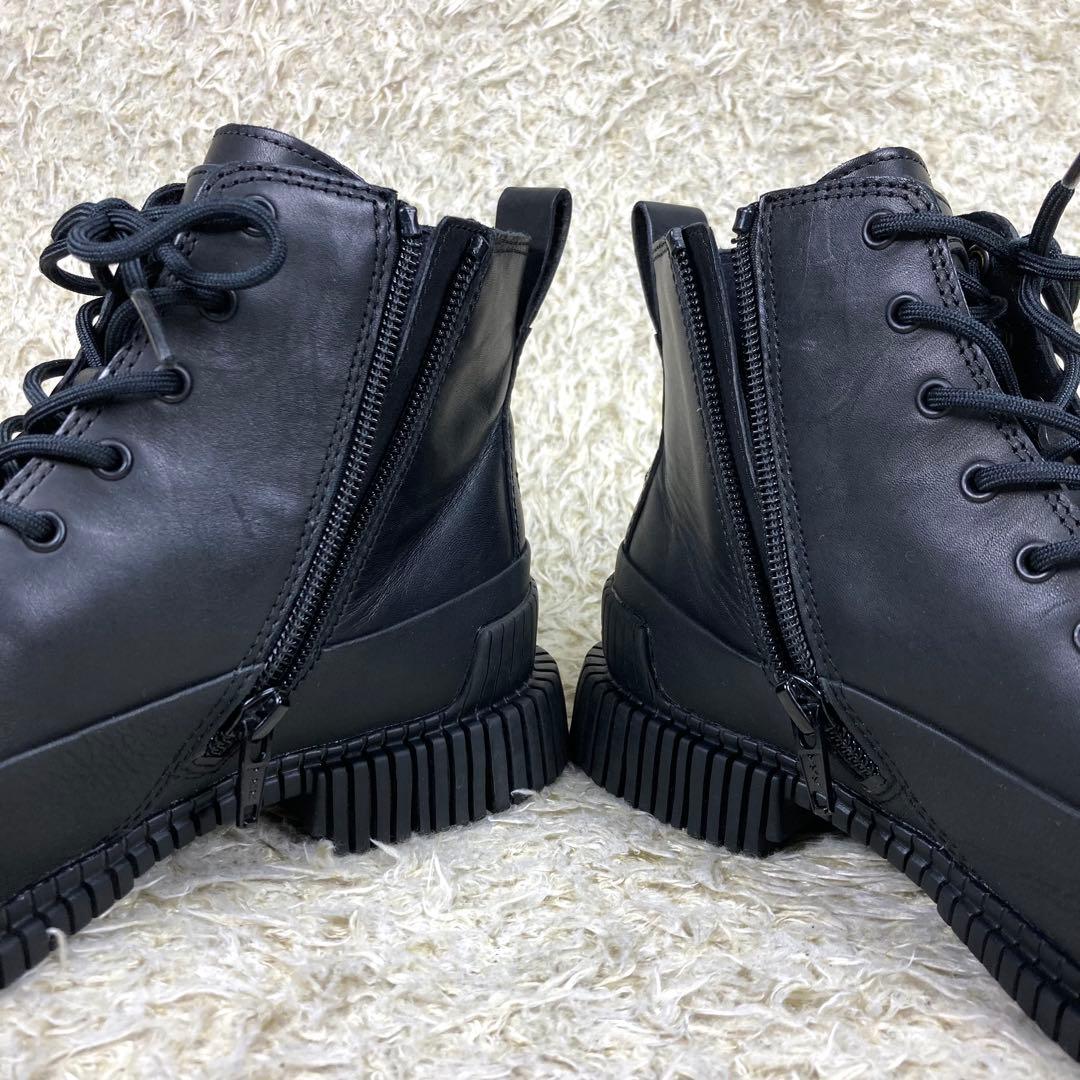 『極美品』CAMPER PIX アンクルブーツ レースアップブーツ サイドジップ