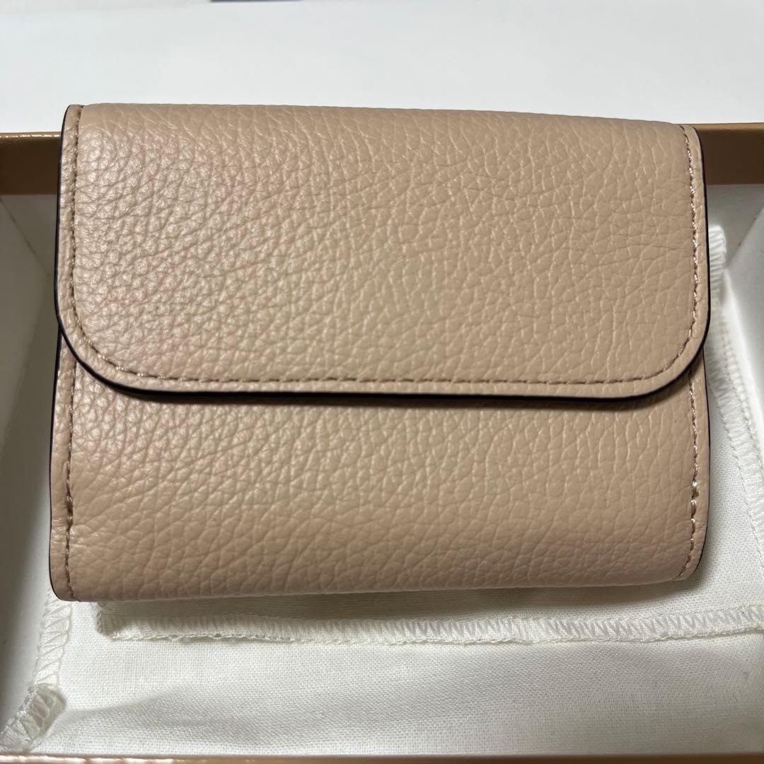【新品未使用】Chloe クロエ ミニトリフォールドウォレット セメントピンク