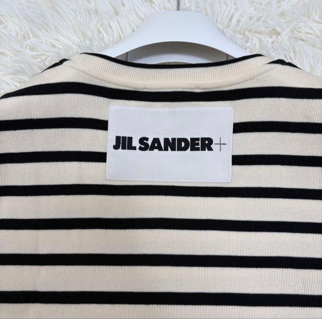 極美品 JIL SANDER+ ボーダー Tシャツ 半袖　トップス　ジルサンダー
