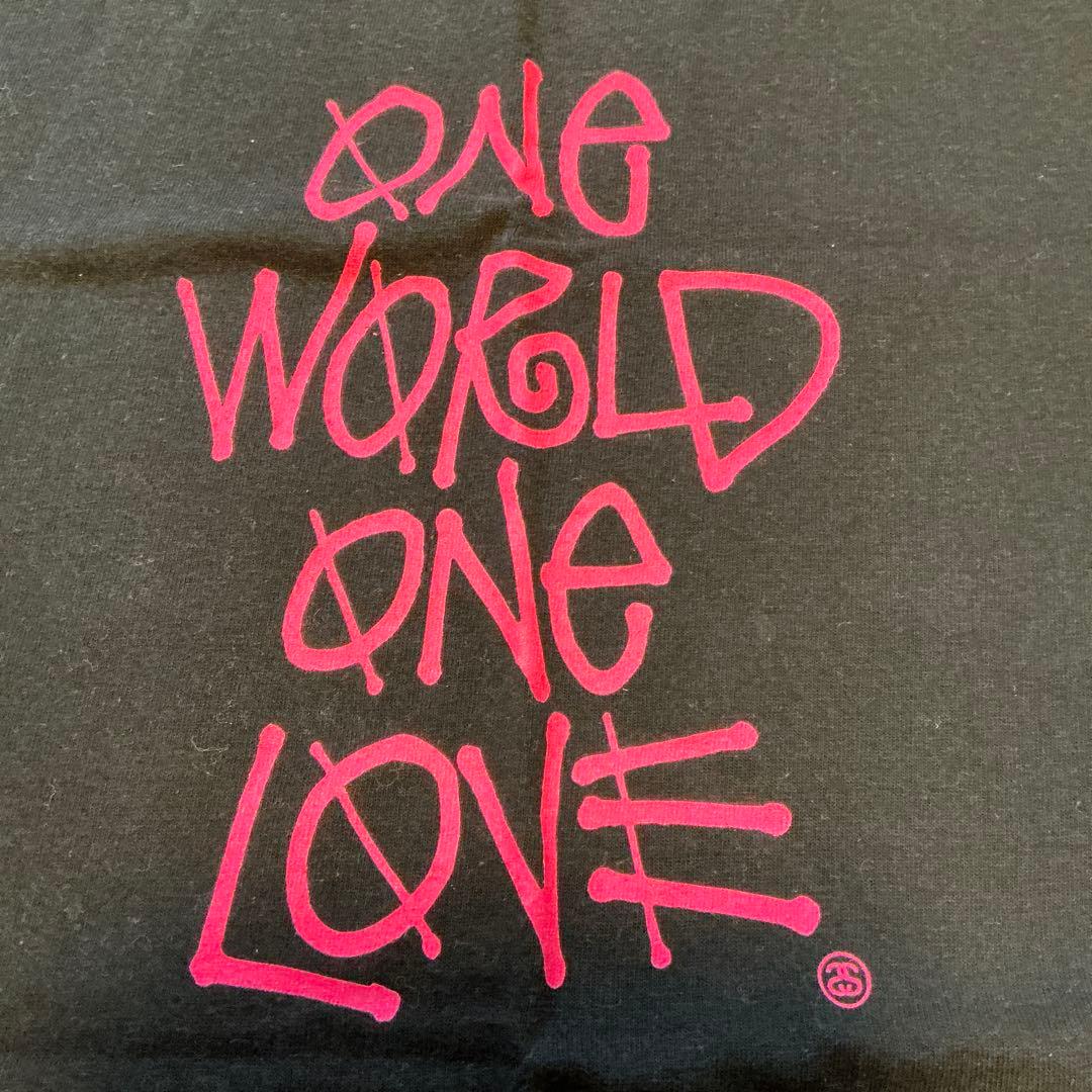 00s OLD STUSSY Tシャツ ONE WORLD ONE LOVE