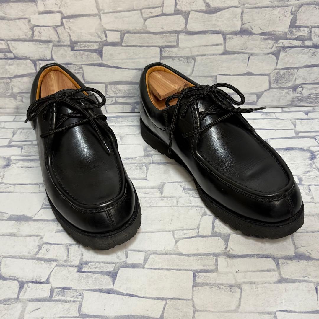 美品 リーガル REGAL 本革 レザーチロリアンシューズ 黒 タンクソール