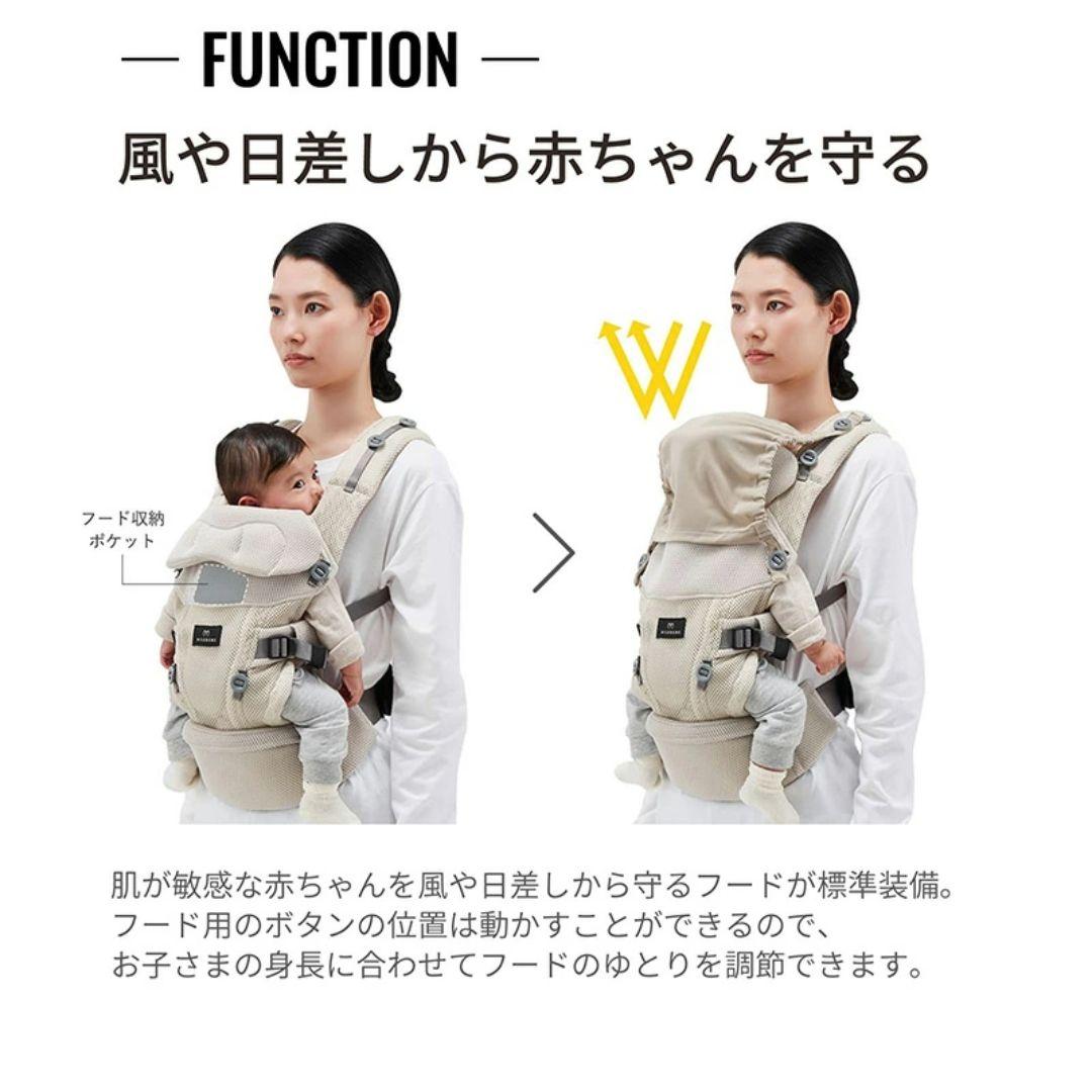 【新品・未開封】エールベベ ベビーキャリア スリー ブラック 抱っこ紐