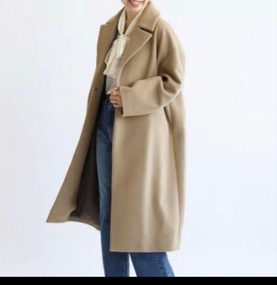 IÉNA ベージュ ロングコート Manteco製　美品