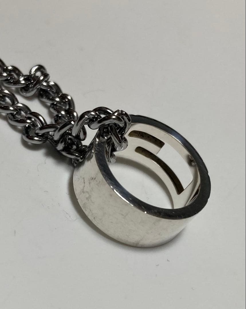 【正規品】 GUCCI グッチ リングネックレス ペンダント 良品 925 箱