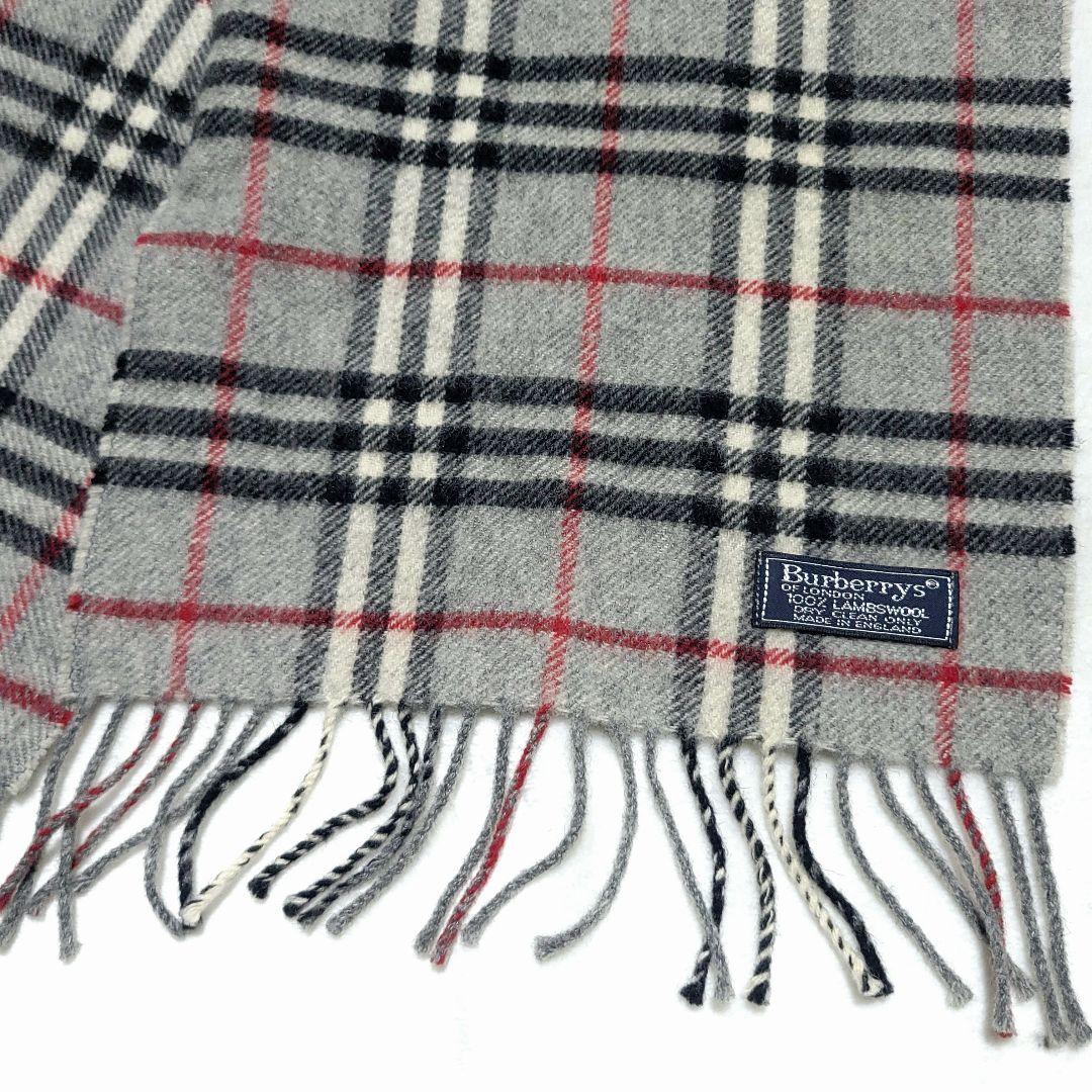 【極美品】Burberrys　マフラー ノバチェック ラムウール100% 英国製