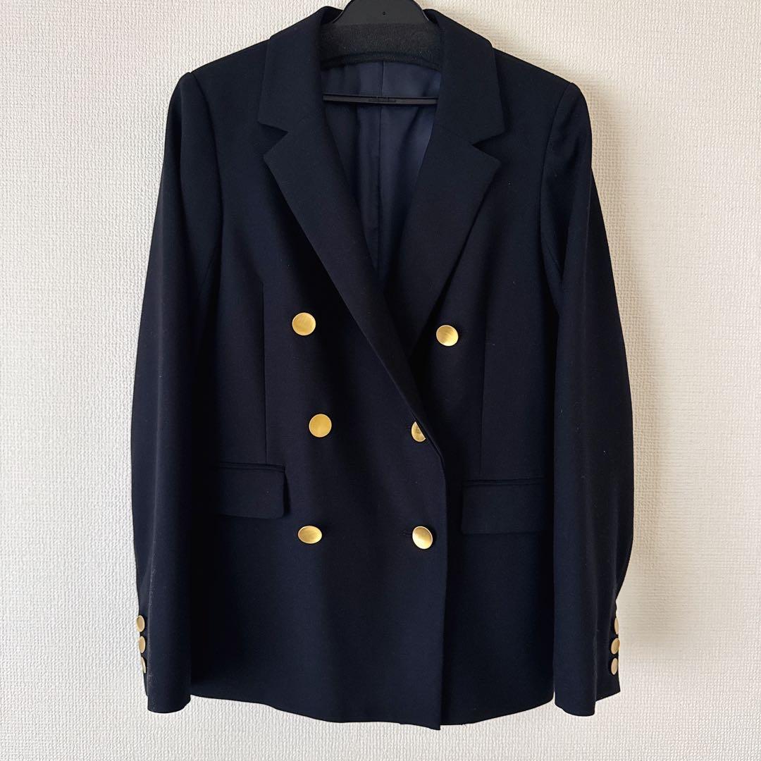 新品♡SNIDEL ダブルジャケット 紺ブレ 0♡ミラオーウェン　ザラ 金釦