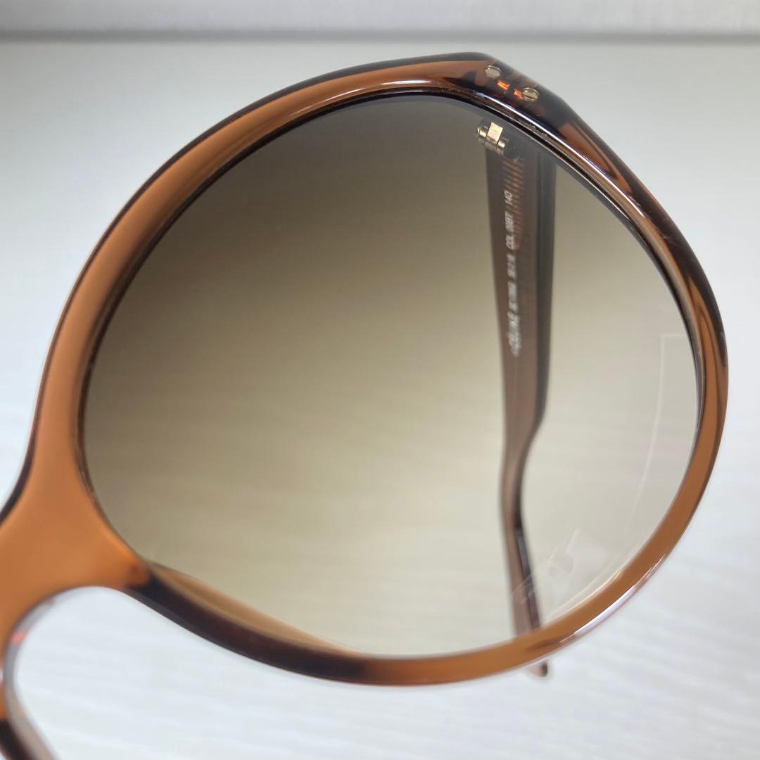 美品 CELINE セリーヌ サングラス アイウェア 度なし ブラウン ケース付