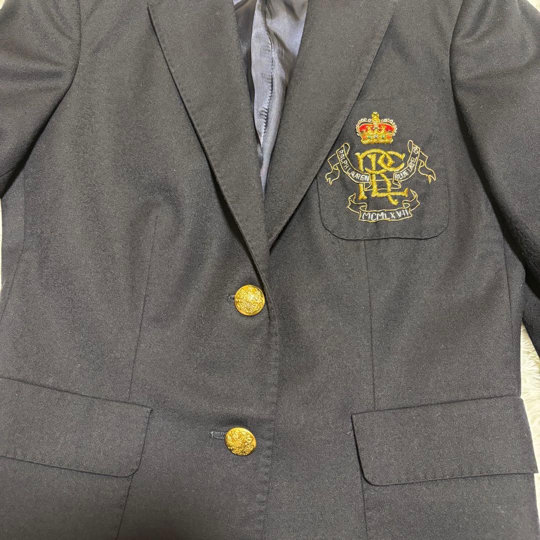 Ralph Lauren Blue Label 紺ブレザー　刺繍　金ボタン