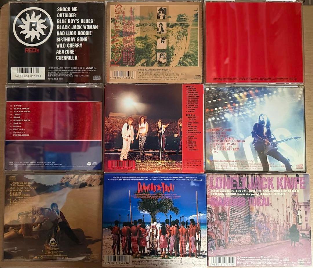 RED WARRIORS & メンバーソロ　9作品CDセット