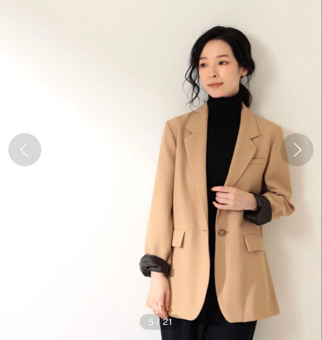 Demi-LuxeBEAMS ポリエステルウールテーラードジャケット¥42900