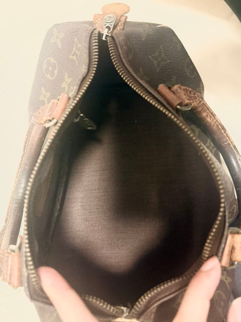 Louis Vuitton モノグラムキャンバスのブラウンハンドバッグ