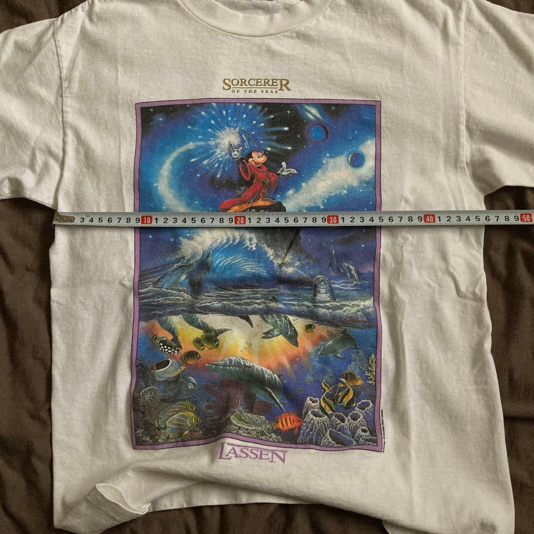 OLD ディズニー　ミッキー　ラッセン　アート　Tシャツ　90s M相当