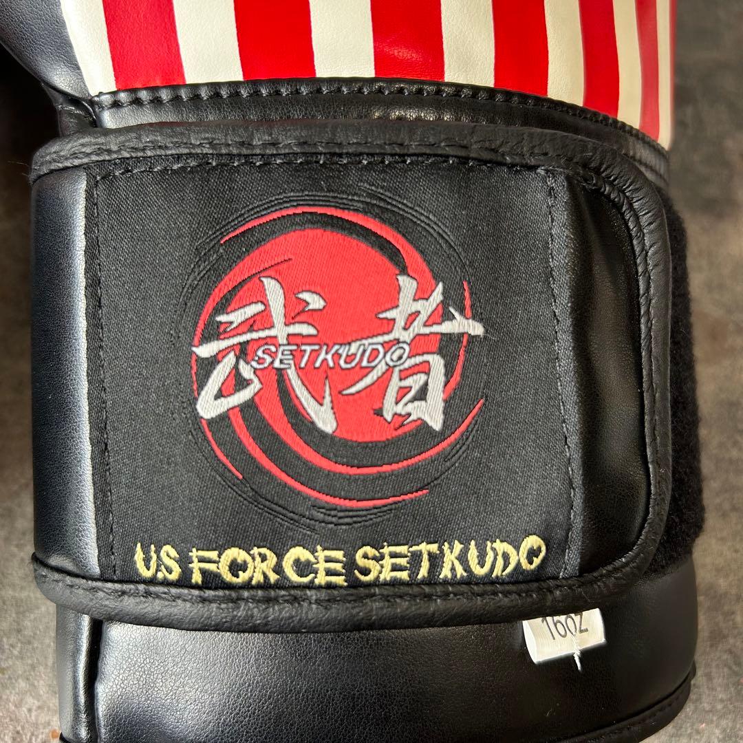 極美品 US FORCE SETKUDO 武者 16oz グローブ 米軍 放出品