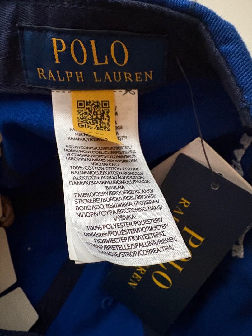 【未使用】Polo Ralph Lauren／ベースボールキャップ）　ポロベア