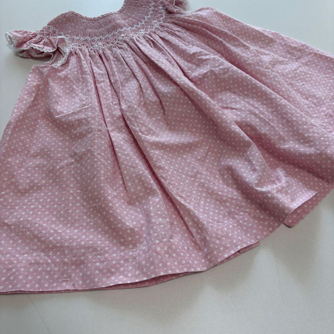 sansakae petit dBb ideas ピンクスモッキングドレス