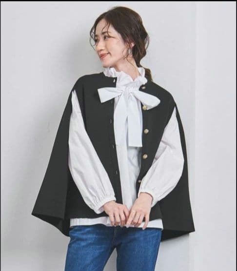 【新品未使用】UNITED ARROWS ユナイテッドアローズケープカーディガン