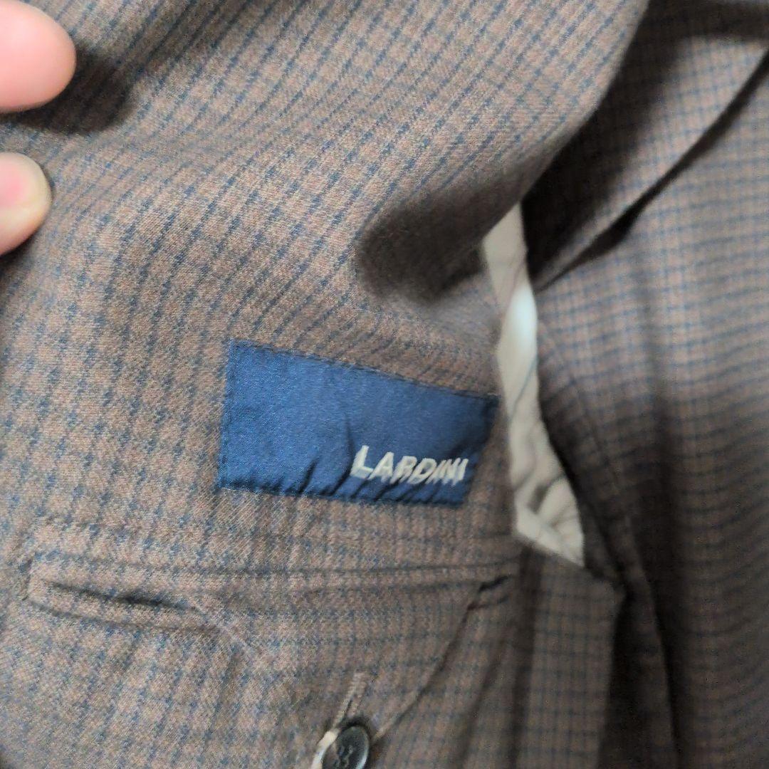 LARDINI ブラウン チェック柄 セットアップ