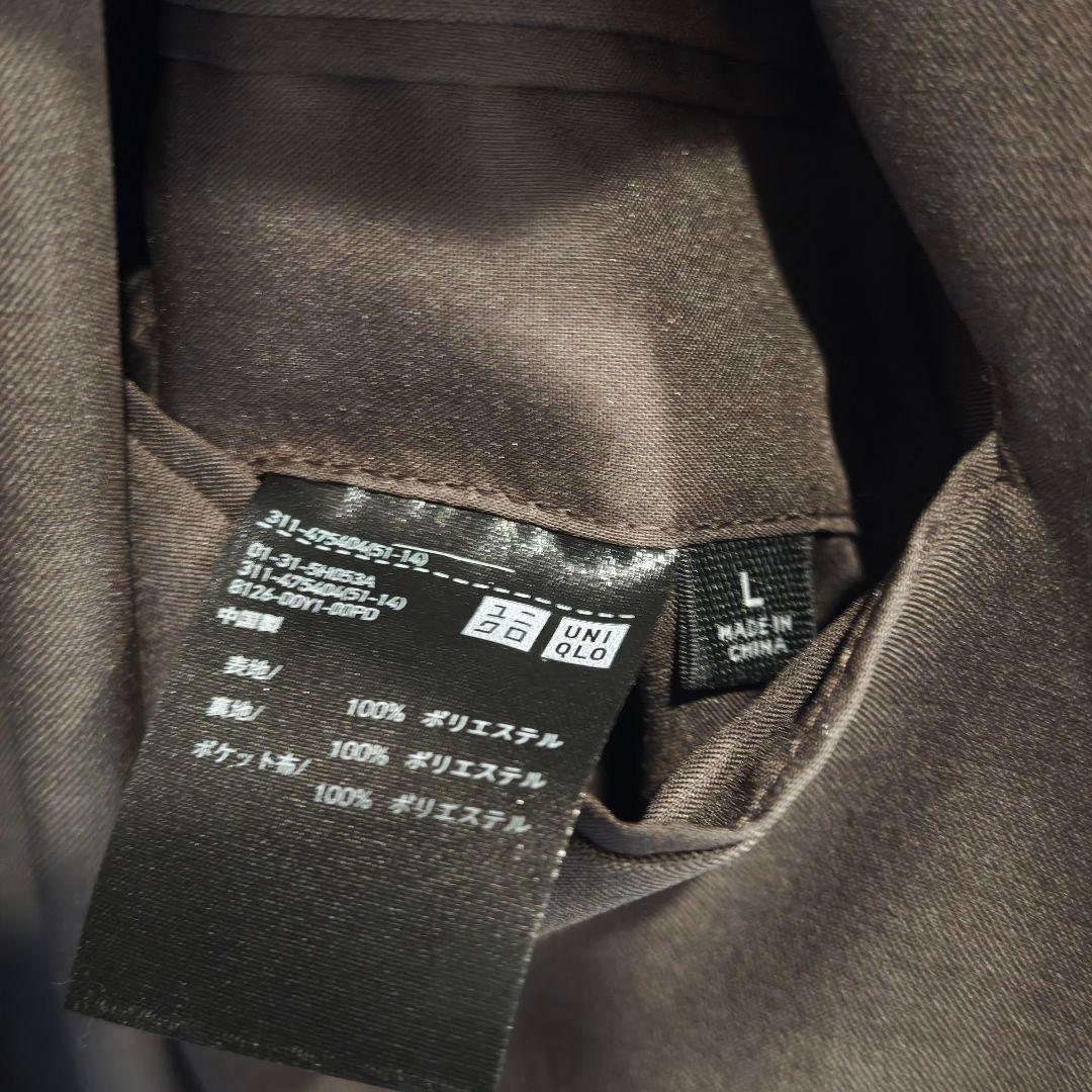 UNIQLO C 感動ジャケットL＆パンツM セットアップ ダークブラウン