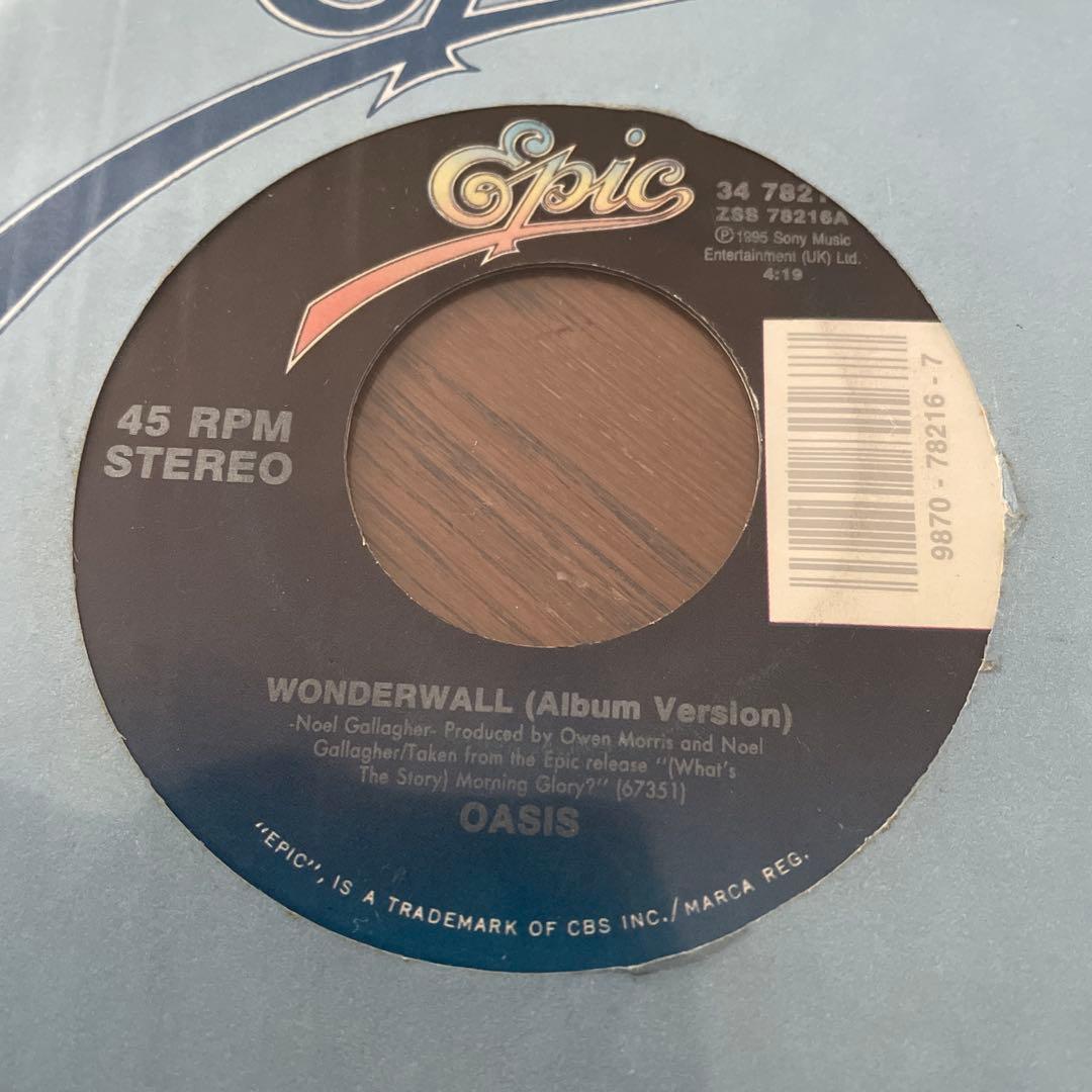 洋楽 OASIS Wonderwall /Round Are Way 34 78216