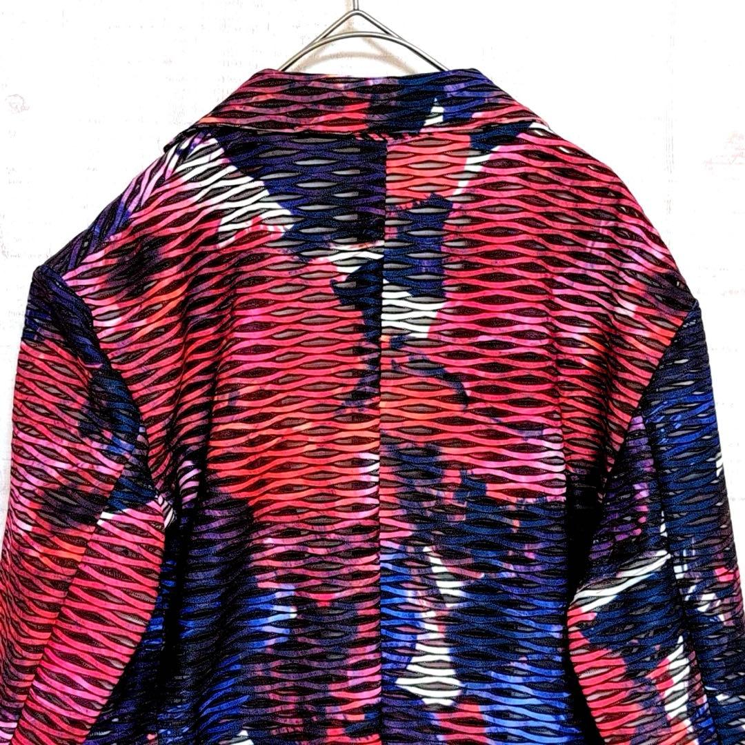 【極美品】トルネードマート 花魁プリント タックJQ ジャケット M ストレッチ