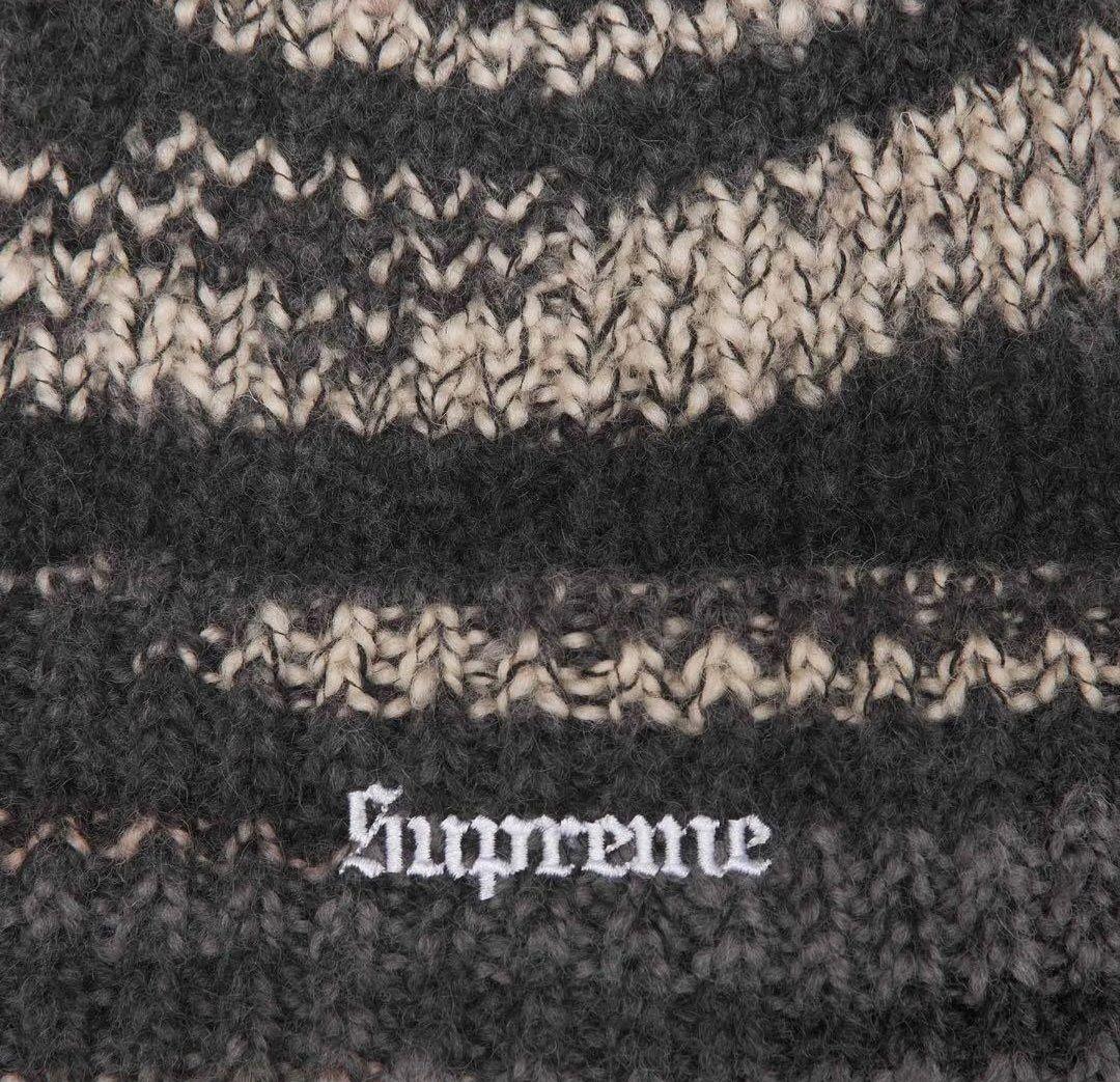 帽子 Supreme Space Dye Stripe BeanieBlack24FW