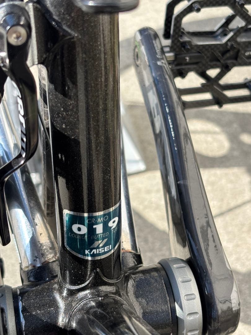 軽量クロモリ　ビバロ　スラムレッド22完成車　リムブレーキ　カーボンフォーク付