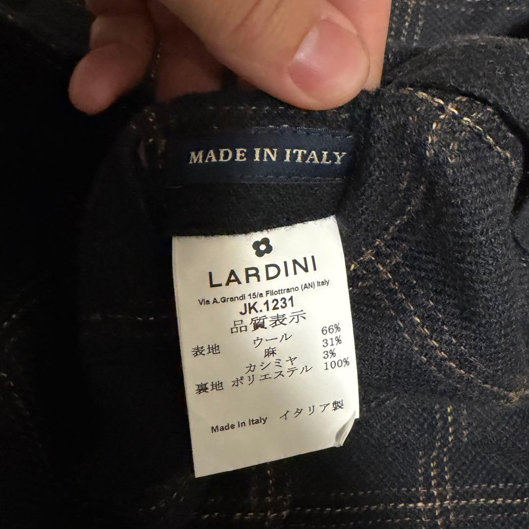 限定極美品　LARDINI for beamsF カシミヤ　麻　ブートニエール