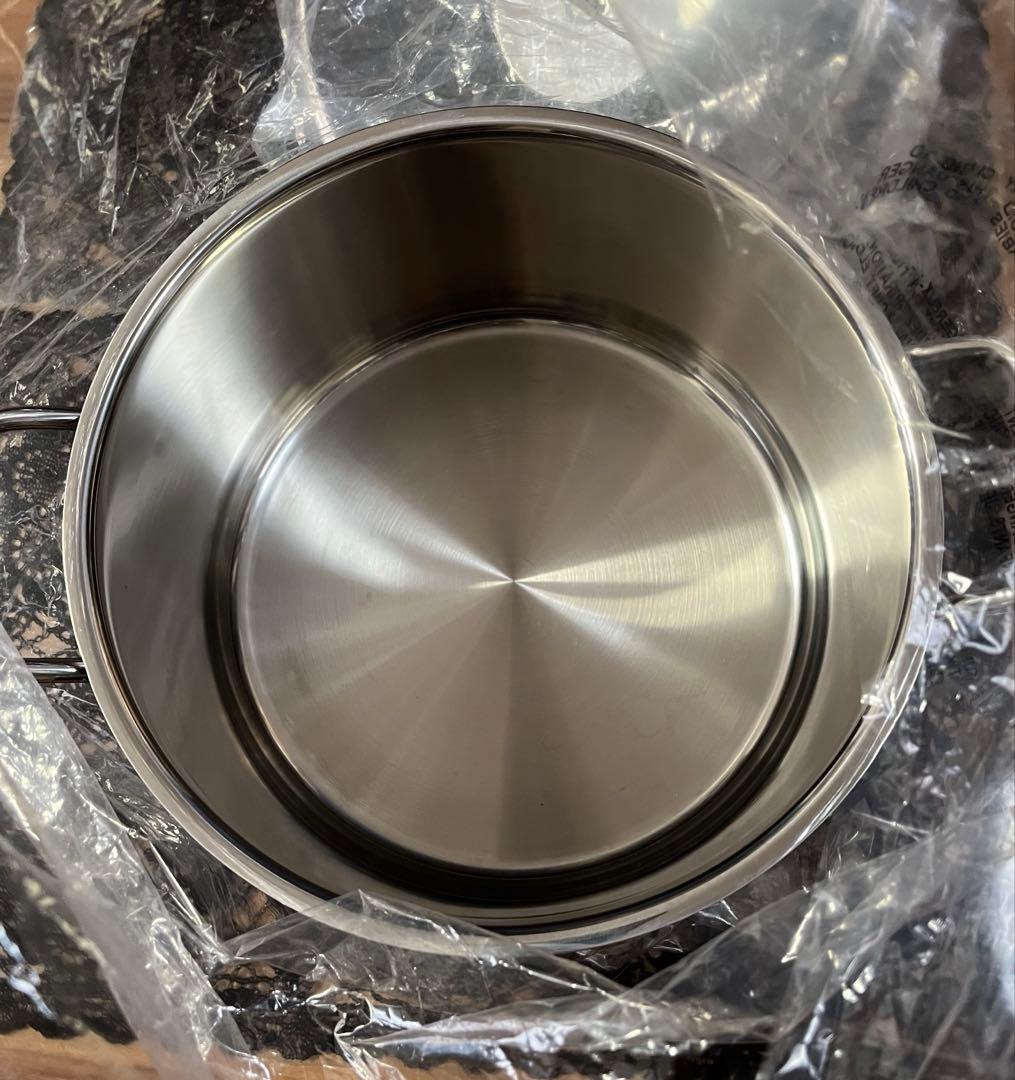 未使用☆WMF ヴェーエムエフ TRANSTHERM両手鍋 約25cm 蓋付き