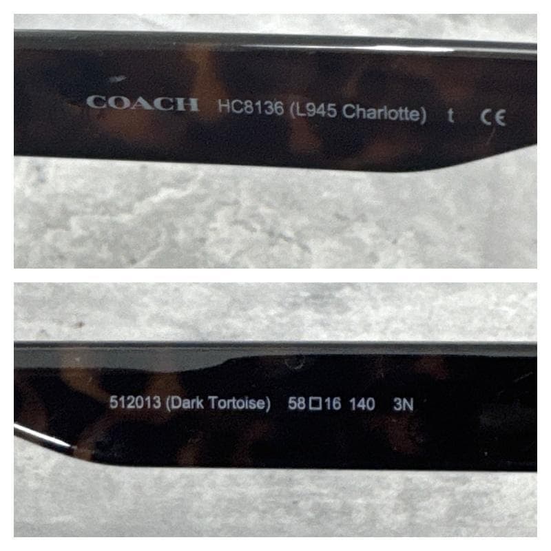 馬車ロゴ 美品 COACH コーチ べっこう柄 サングラス ケース付属
