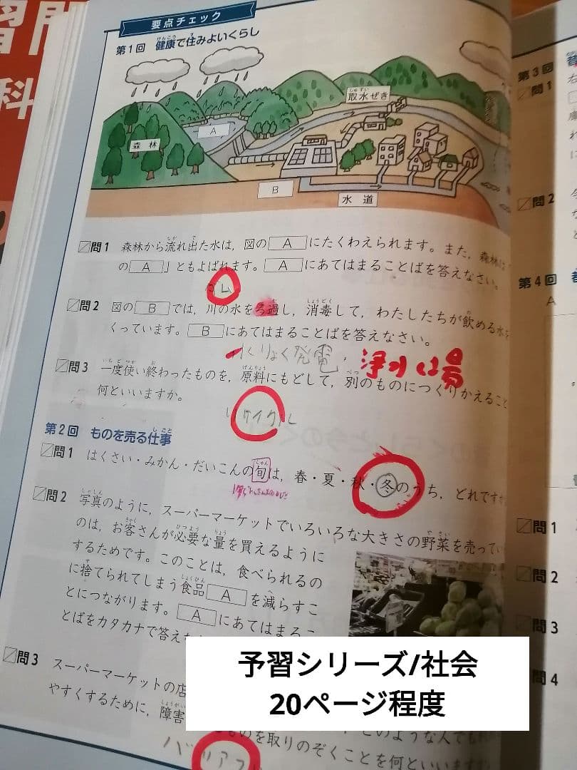 四谷大塚2025年版 予習シリーズ 4年上&演習問題集4年上