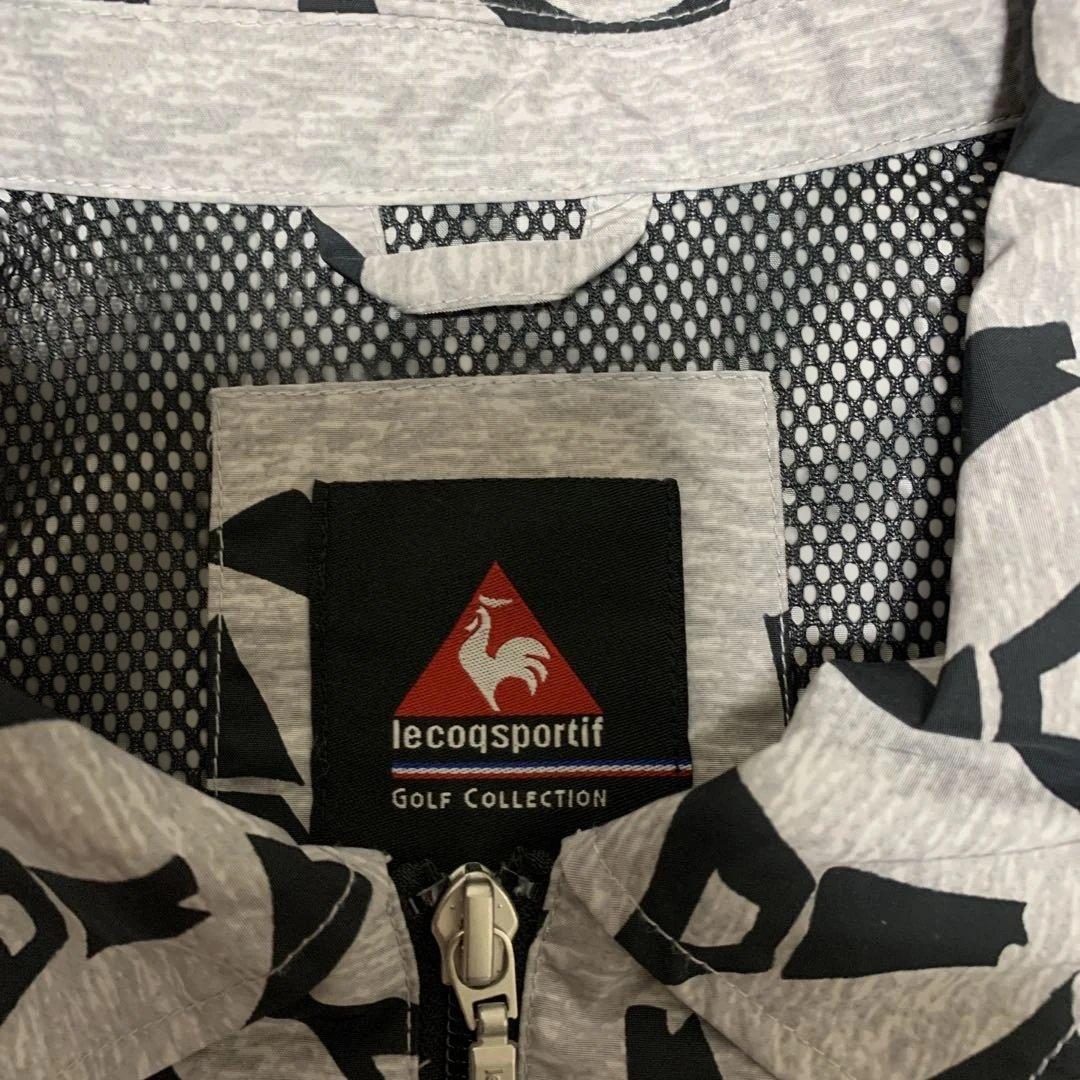 美品❗️le coq sportif ゴルフジャケット　Lサイズ　グレー　襟付き