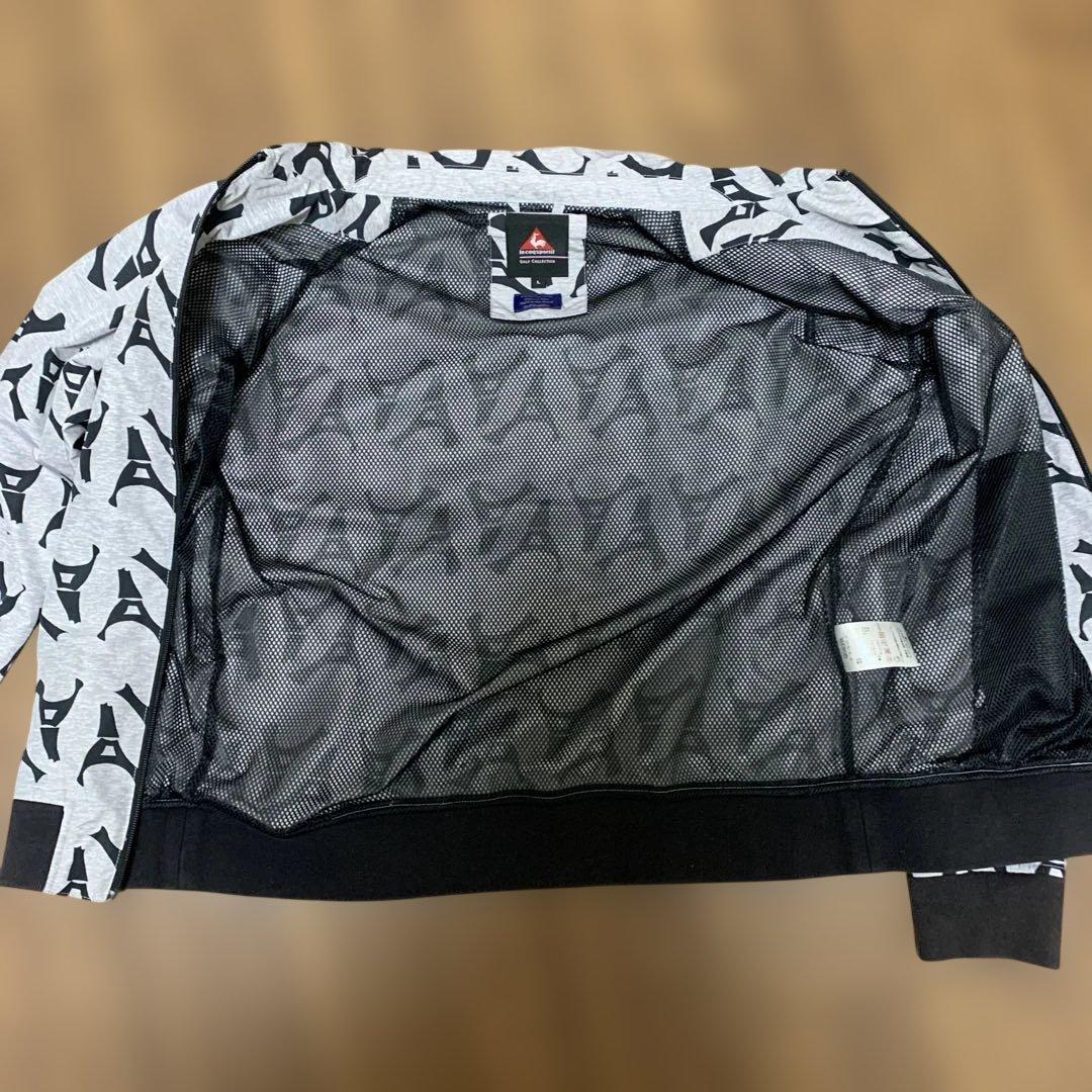 美品❗️le coq sportif ゴルフジャケット　Lサイズ　グレー　襟付き